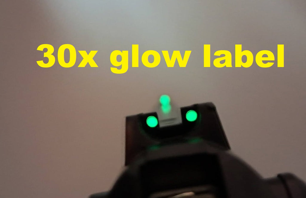 DIY night sight 30X Glow Sticker 2mm label toy gun 3 dot iron sights luminous