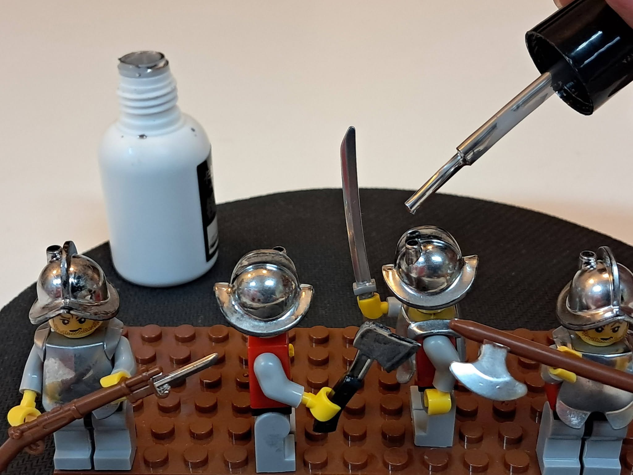 DIY polish Chrome Brush Metal Coating Plating miniature painting scale model