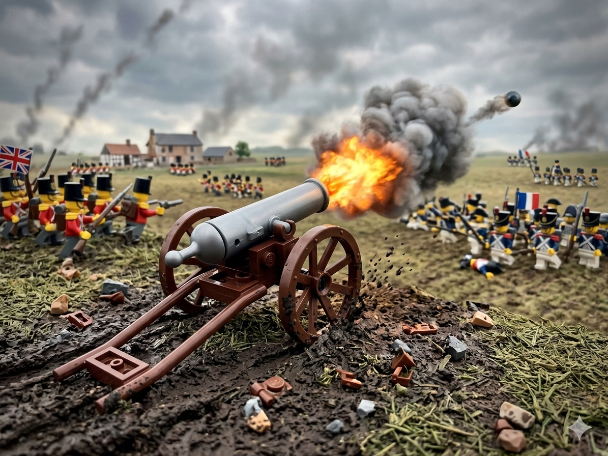 Brick Napoleon Cannon Miniature Artillery Building Toy fit minifig reenact