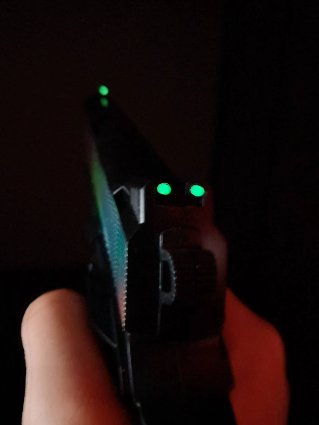 DIY night sight 30X Glow Sticker 2mm label toy gun 3 dot iron sights luminous