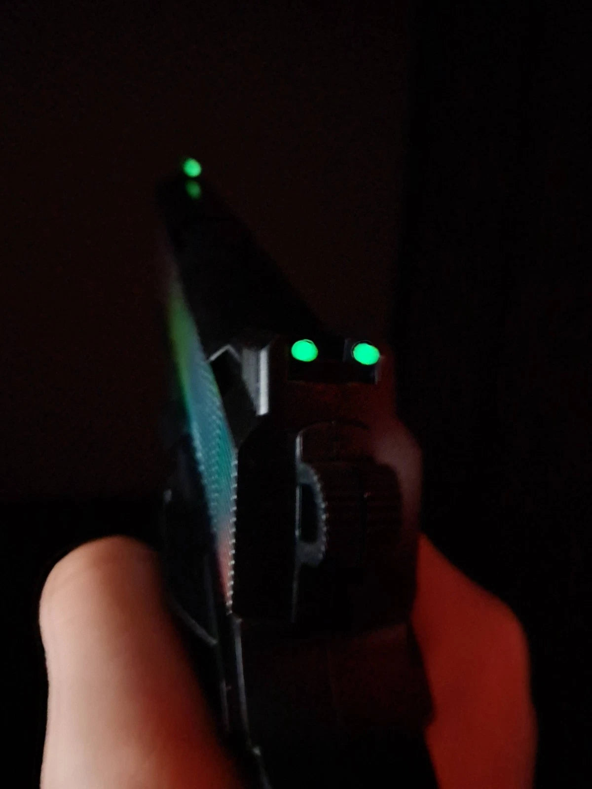 DIY night sight 30X Glow Sticker 2mm label toy gun 3 dot iron sights luminous