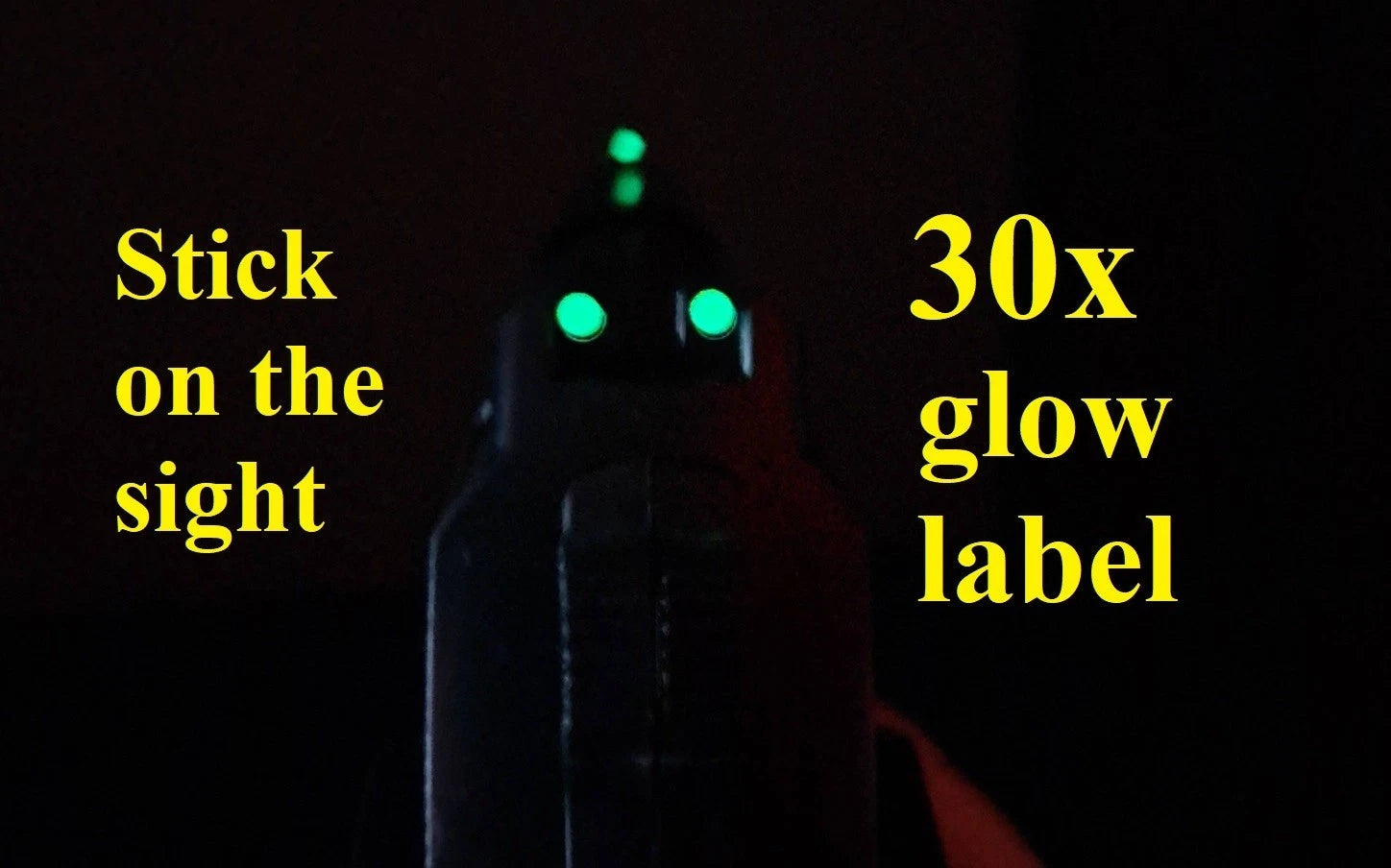 DIY night sight 30X Glow Sticker 2mm label toy gun 3 dot iron sights luminous
